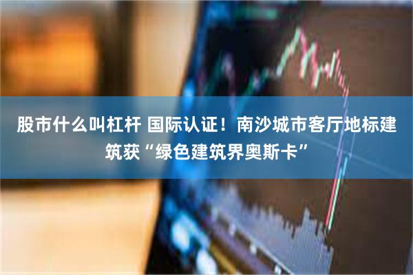 股市什么叫杠杆 国际认证！南沙城市客厅地标建筑获“绿色建筑界奥斯卡”